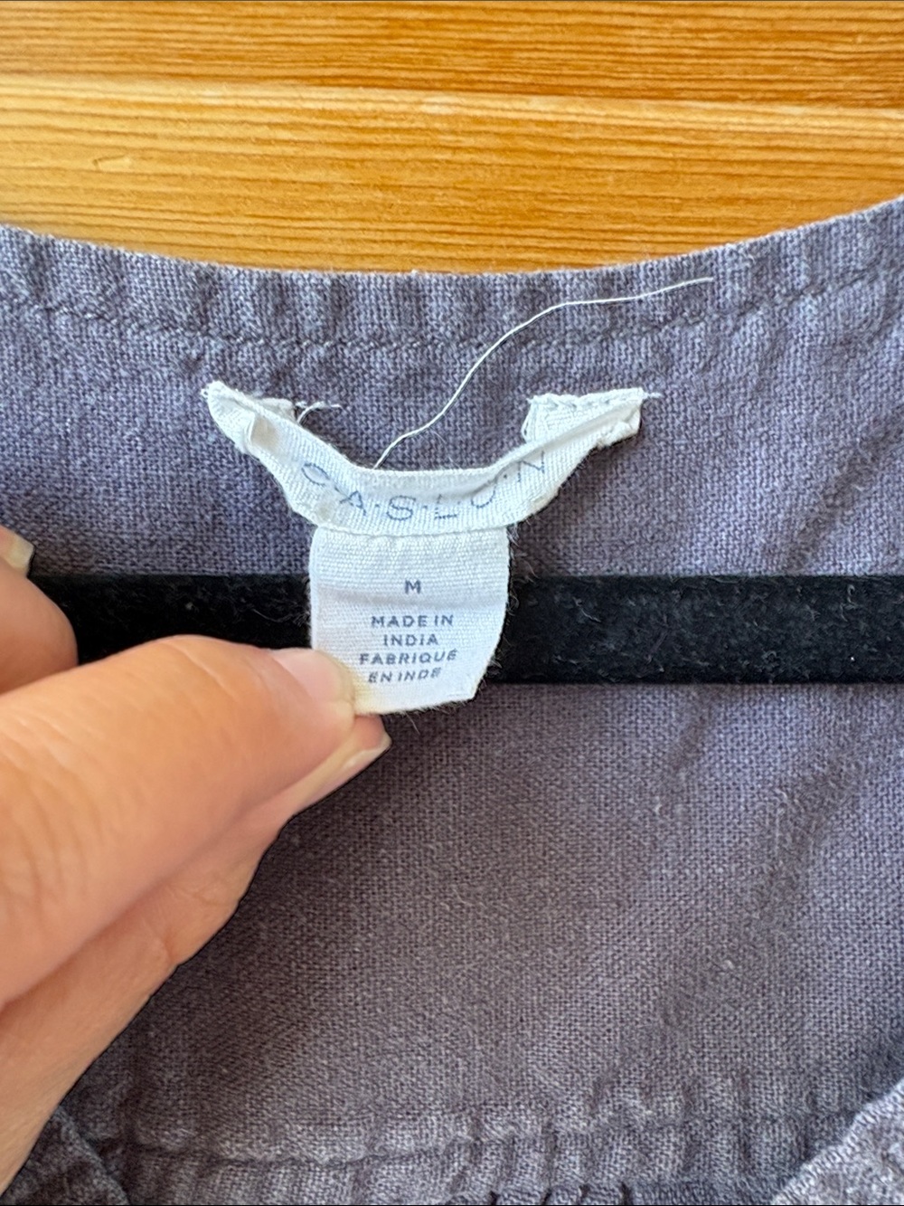 Caslon Womens V-Neck Button-Side Tank Top Black Charcoal gray Summer size Medium - Picture 3 of 5
